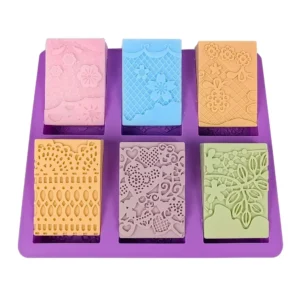 Soap Mold 6 Hole Design