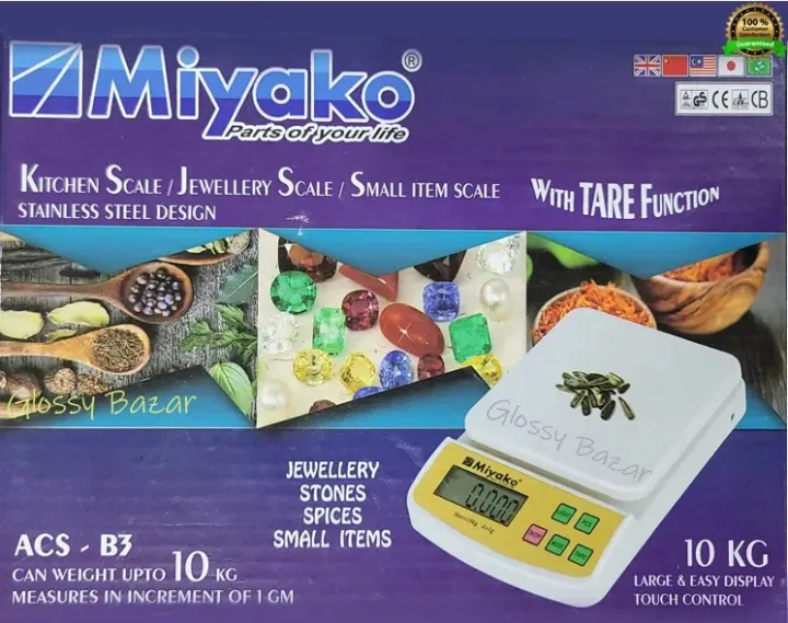 miyako digital kitchen scale acs b3