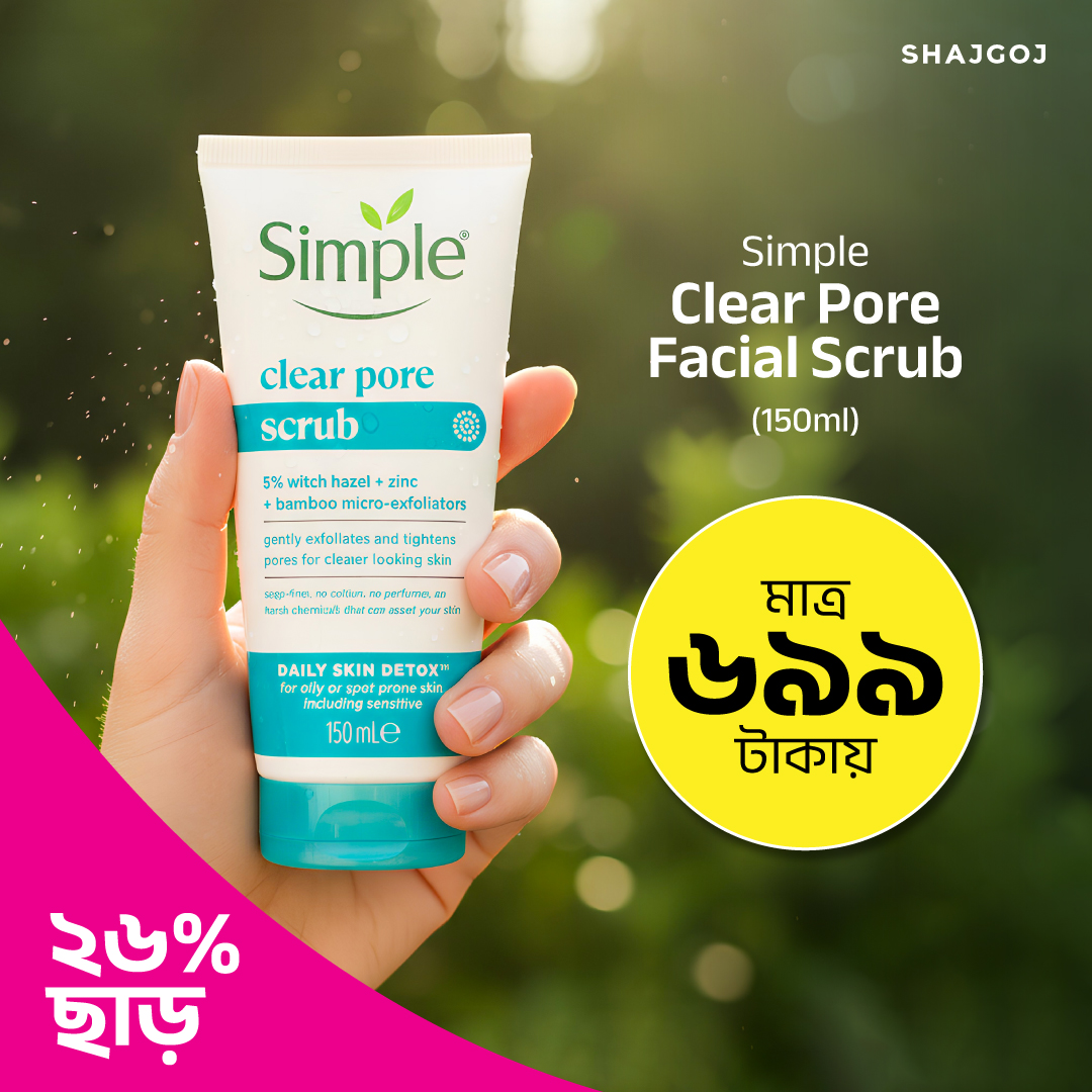 13041 Simple Clear Pore Facial Scrub 150ml - Image 1