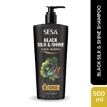 SESA Black Silk & Shine Herbal Shampoo 500ml - Image 2