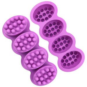 Four Compartment Silicone Soap Mold
