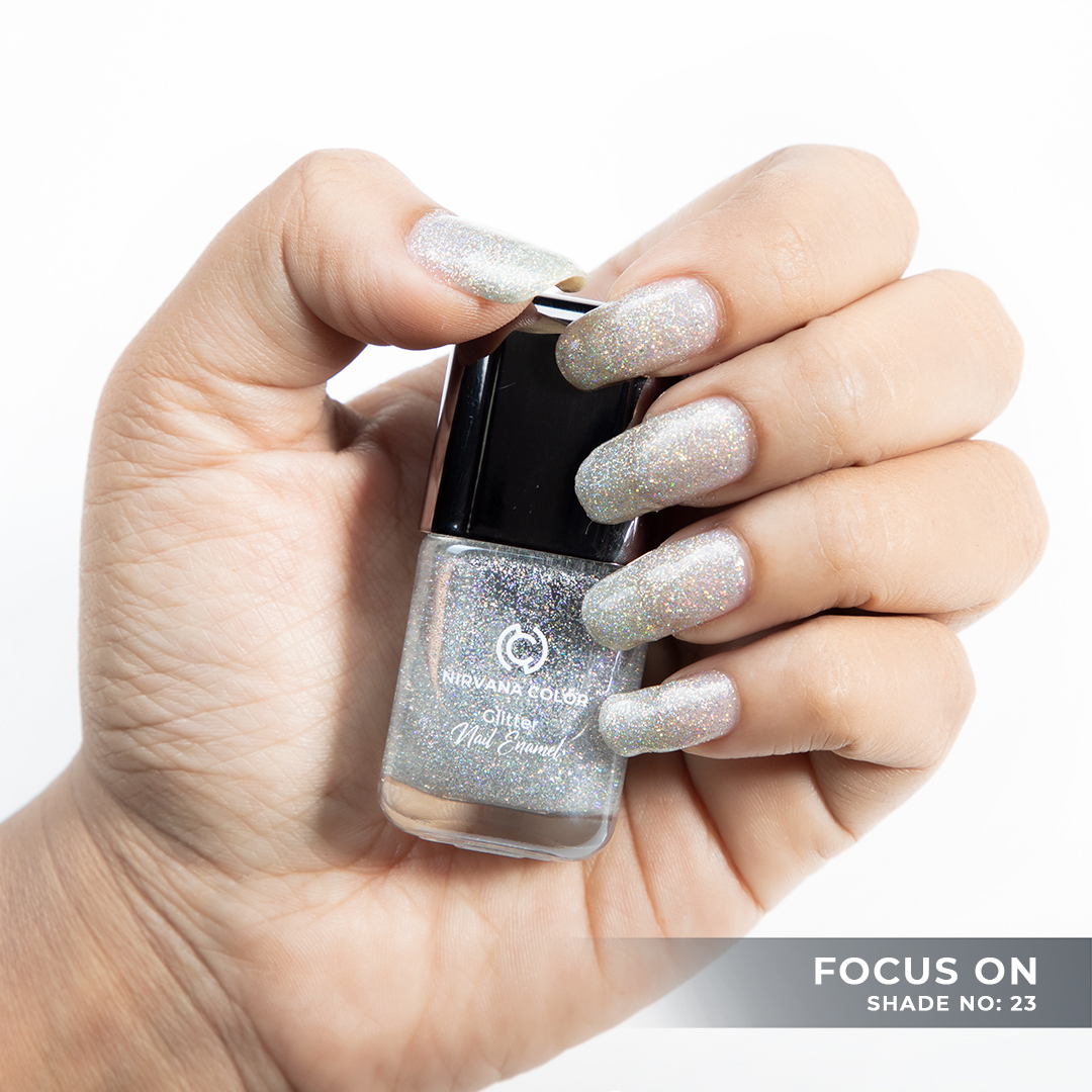 Nirvana-Color-Glitter-Nail-Enamel-Focus-On-23 Nirvana Color Glitter Nail Enamel - Focus On -23 - Image 1