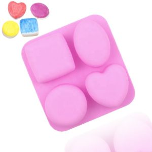 Round Oval square Heart Shape Silicone Cake Mold