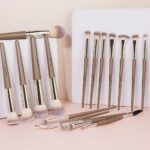 MAANGE Pro Makeup Brush 18pcs - Brown - Image 4