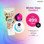 Winter Glow Combo 01 (Skin Cafe hand Lotion + Skin Cafe Lip Balm + Nivea Soft Light Moisturizer)